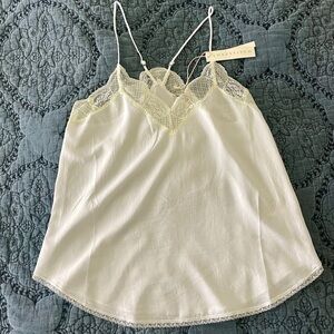 Lovestitch White Lace Trim Cami